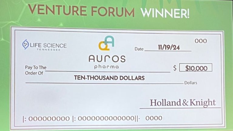 Auros Pharma wins the “Venture Forum” during LSTCON